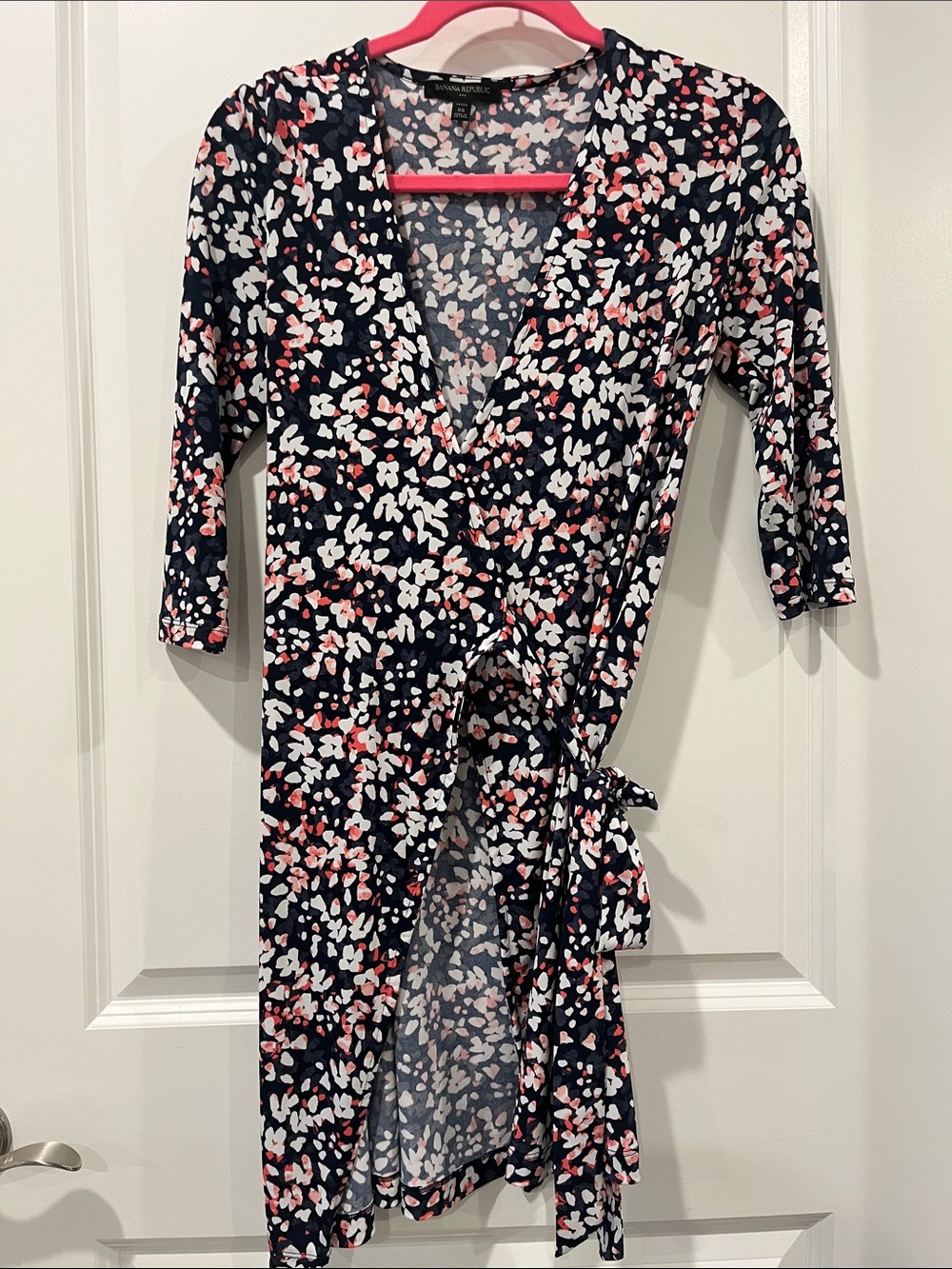Floral wrap dress banana republic